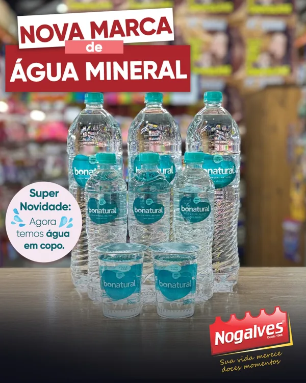 Post do Instagram da Nogalves: nova marca de água mineral